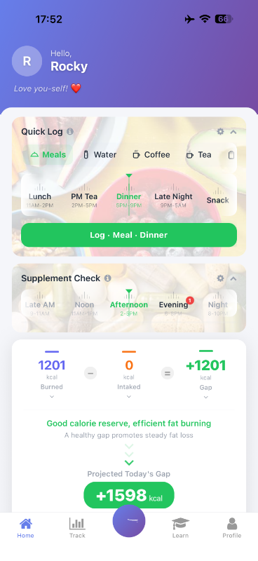 Daily home dashboard